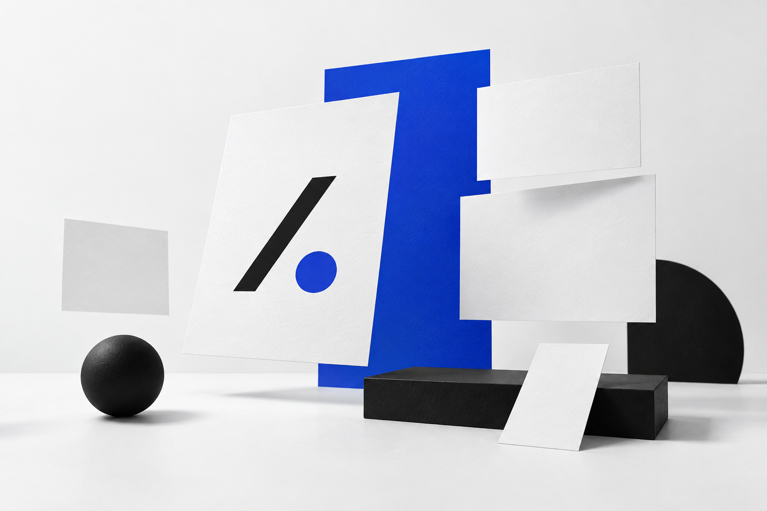 OFFSET blue, black and white visual identity